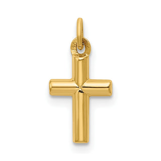 14k Yellow Gold Polished Cross Pendant XR1580