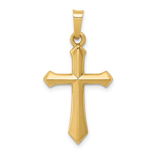 14k Yellow Gold Polished Cross Pendant XR1608