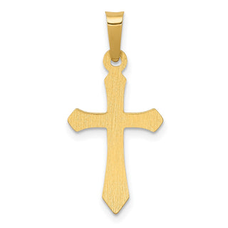 14k Yellow Gold Polished Cross Pendant XR1610