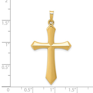 14k Yellow Gold Polished Passion Cross Pendant XR1616