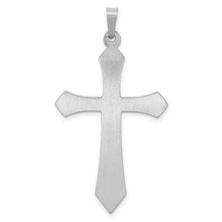 14k White Gold Polished Cross Pendant XR1617