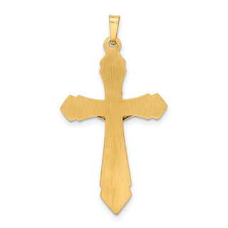 14k Yellow and White Gold Polished Inri Crucifix Pendant XR1658