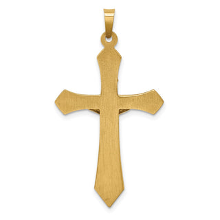 14k Yellow and White Gold Polished Inri Crucifix Pendant XR1667