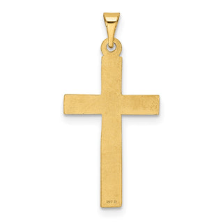 14k Yellow Gold Polished Latin Cross Pendant XR172