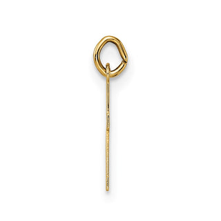 14k Yellow Gold Polished Solid Cross Charm