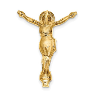14k Yellow Gold Polished Solid Risen Christ Chain Slide Pendant XR1897