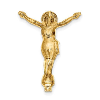 14k Yellow Gold Polished Solid Risen Christ Chain Slide Pendant XR1897