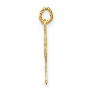 14K Yellow Gold Celtic Cross Charm