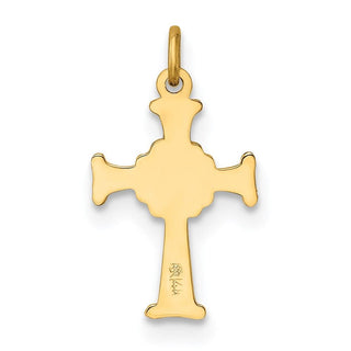 14K Yellow Gold Celtic Cross Charm