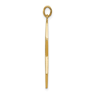 14k Yellow Gold Polished Solid Star of David Pendant XR1963