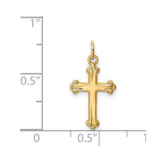 14K Yellow Gold Cross Charm XR198