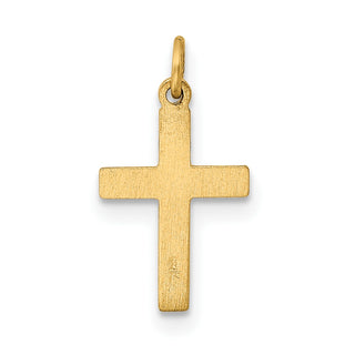 14K Yellow Gold Small Cross Charm XR199