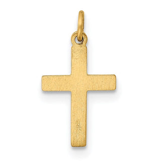 14K Yellow Gold Small Cross Charm XR199