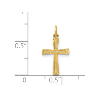 14K Yellow Gold Cross Charm XR200