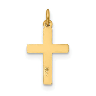 14K Yellow Gold Small Cross Charm XR204