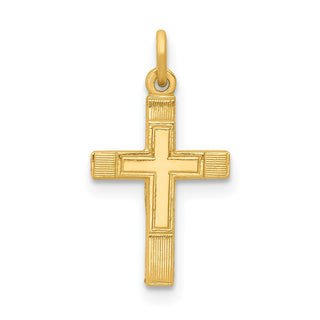 14K Yellow Gold Small Cross Charm XR204