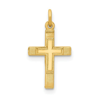 14K Yellow Gold Small Cross Charm XR204