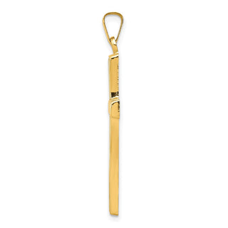 14k Yellow Gold Hollow Cross Pendant XR240