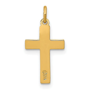 14K Yellow Gold INRI Crucifix Charm