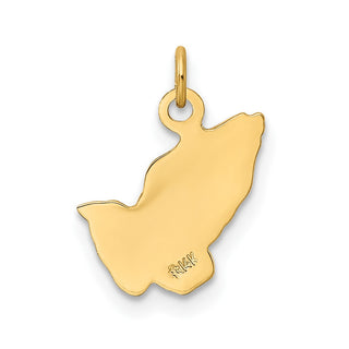 14k Yellow Gold Praying Hands Charm XR323