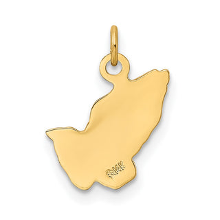 14k Yellow Gold Praying Hands Charm XR323