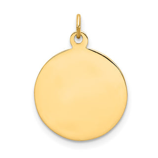 14K Yellow Gold Our Lady of Mount Carmel Medal Charm