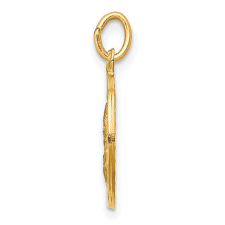 14K Yellow Gold Matka Boska Medal Charm XR344
