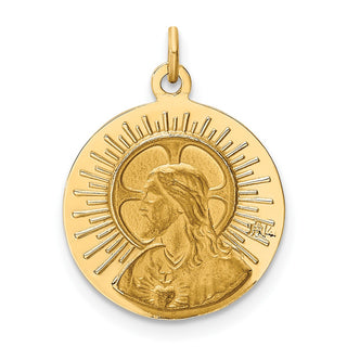 14K Yellow Gold Matka Boska Medal Charm XR344