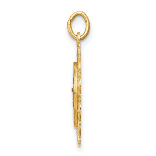 14K Yellow Gold Infant of Prague Medal Charm XR352