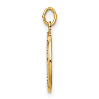 14K Yellow Gold Jesus, Mary, Joseph Medal Charm