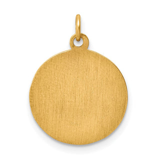 14K Yellow Gold Infant of Prague Medal Charm XR354
