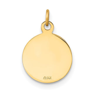 14k Yellow Gold Confirmation Charm XR355