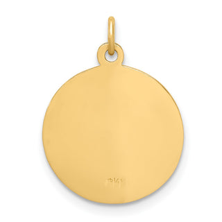 14k Yellow Gold Confirmation Medal Charm XR358