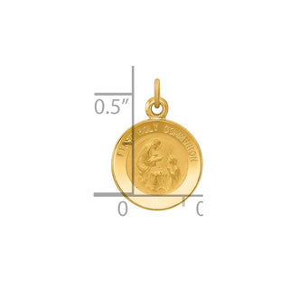 14k Yellow Gold First Communion Medal Charm