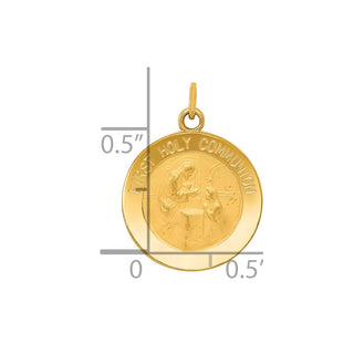 14k Yellow Gold First Holy Communion Charm XR362