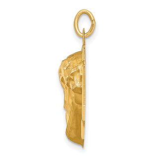 14K Yellow Gold Jesus Charm
