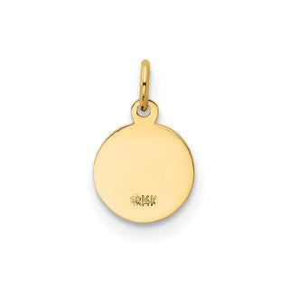 14K Yellow Gold Saint Christopher Medal Charm XR380