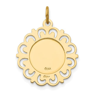 14K Yellow Gold Saint Anthony Medal Charm