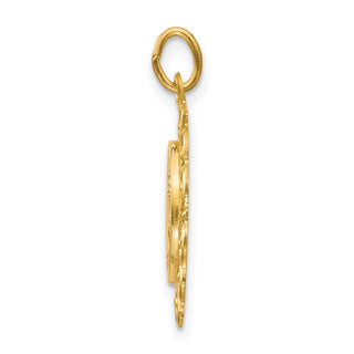 14K Yellow Gold Saint Theresa Medal Charm XR390
