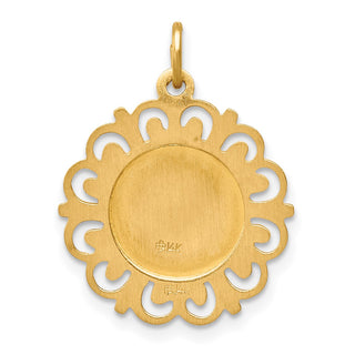 14K Yellow Gold Saint Theresa Medal Charm XR390