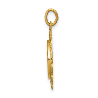 14K Yellow Gold Saint Anne Medal Charm XR395