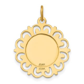 14K Yellow Gold Saint Anne Medal Charm XR395