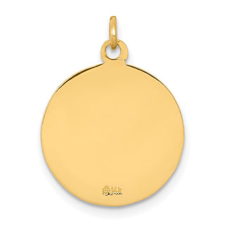14K Yellow Gold Saint Matthew Medal Charm XR402