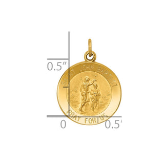 14K Yellow Gold Saint John Baptist Medal Charm