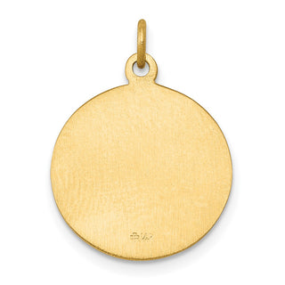 14K Yellow Gold Saint George Medal Charm XR410