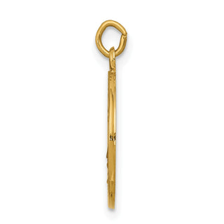 14K Yellow Gold Saint Elizabeth Seton Medal Charm XR413