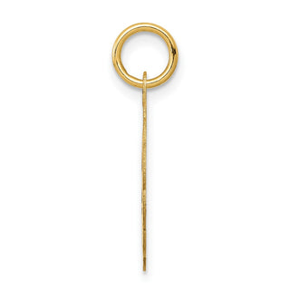 14k Yellow Gold Solid Star Of David Disc Charm