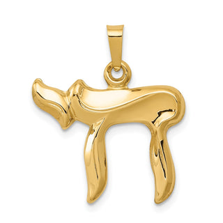 14k Yellow Gold Chai Pendant XR420