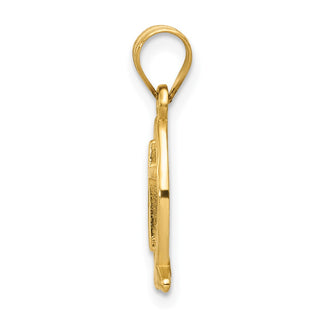 14k Yellow Gold Ichthys Fish Pendant XR425