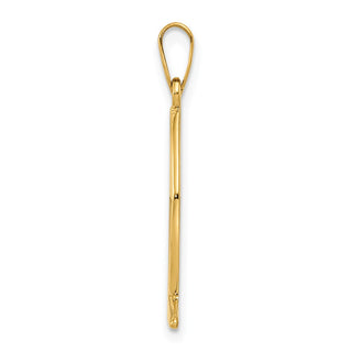 14k Yellow Gold Ichthys Fish Pendant XR453